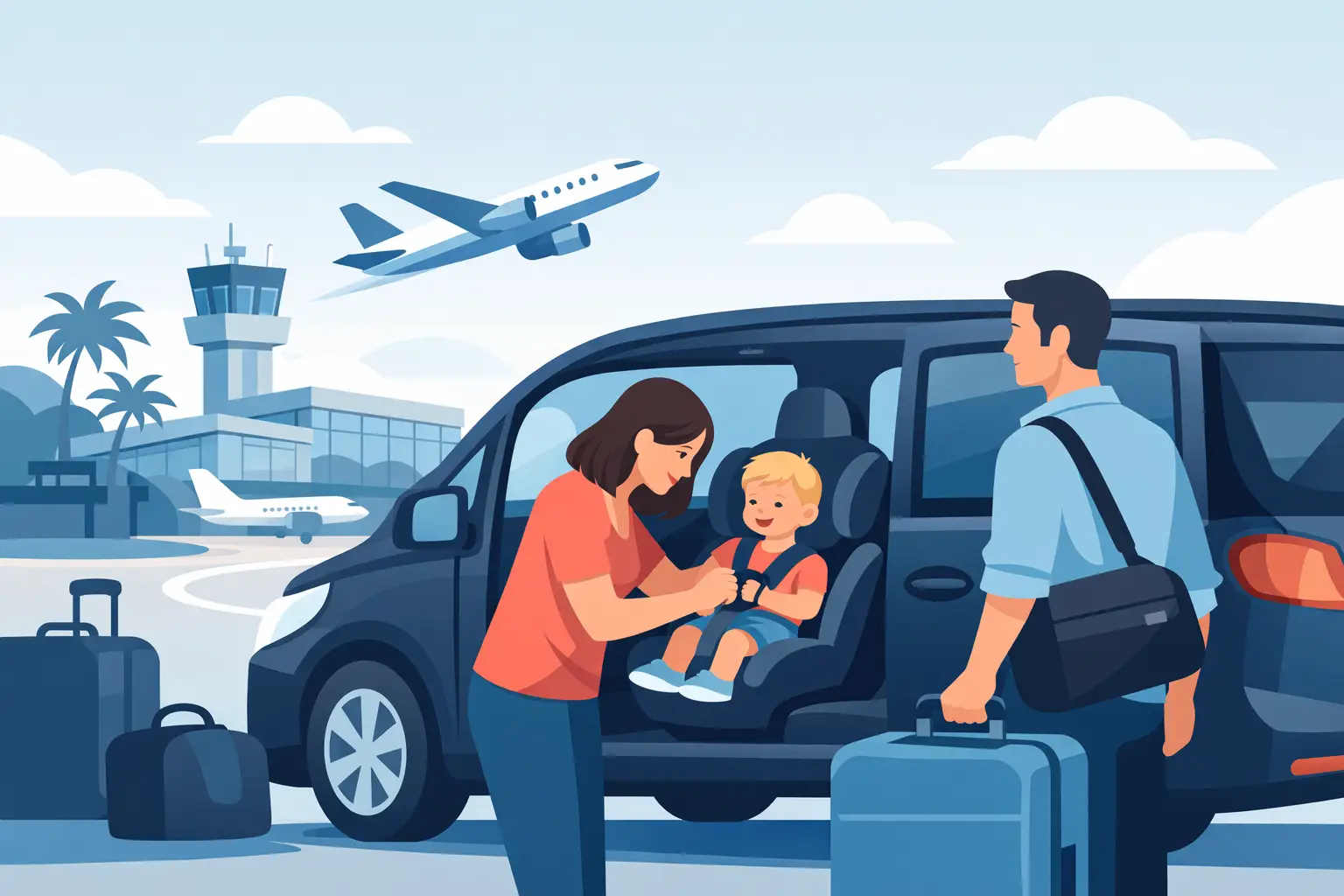 Airport Transfer with Child Seat Done Right